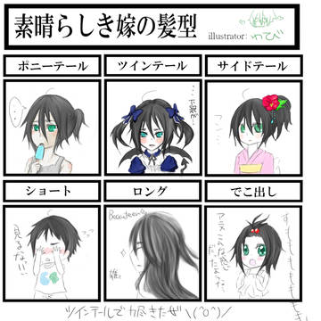 嫁のウルキオラの髪型