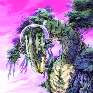 大樹を守護するドラゴン