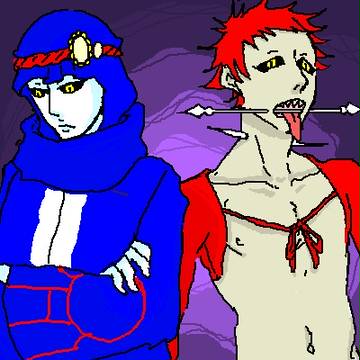 擬人化*カイオーガ・グラードン