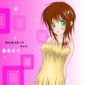 黄色のワンピース