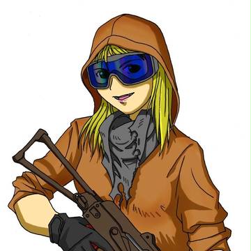 AKｓ－４７を構える　(その4)