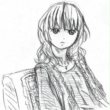 ソファに座る女性