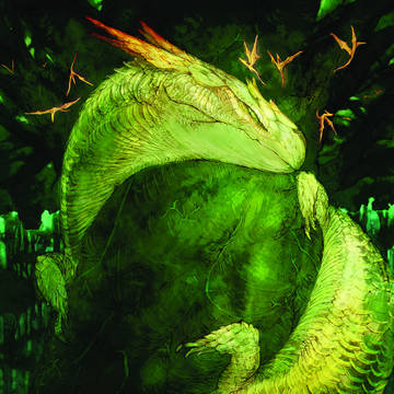 大樹を守護するドラゴン