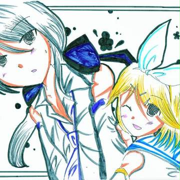 弱音ハクと鏡音リンｗ