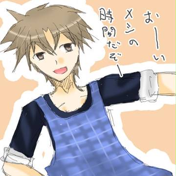 【ラクガキ注意】バッツさんにエプロンを着せてみた【ディシディア】