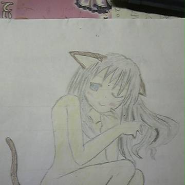 全裸の女の子（着色）