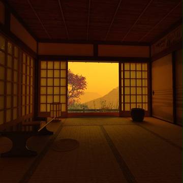 和室（夕景）