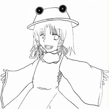 ケロちゃん（線画)
