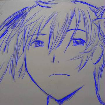 リンゴ（線画）