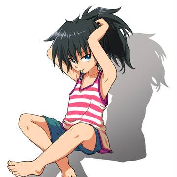 髪を結ぶ
