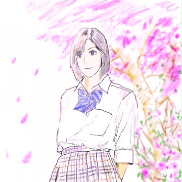 桜の木の下で