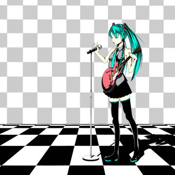 ギターとマイクと初音