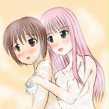 【描け麻雀】和と咲の入浴風景
