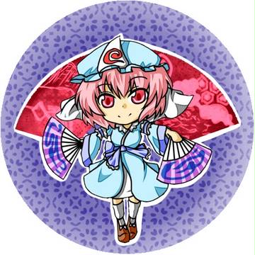 【東方】東方缶バッチ祭【企画】　SD幽々子