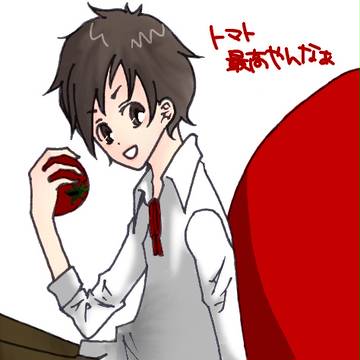 トマト畑、育成中につき。