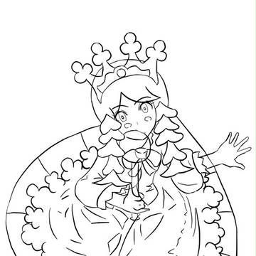 Wii 王様物語 アプリコット姫 線画