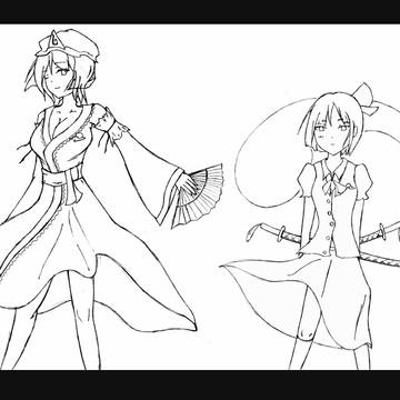 白玉楼コンビ。