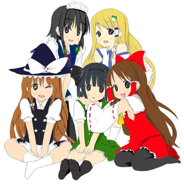 東方自機組を塗ってみた（差分）