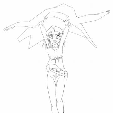 【塗り絵】千石撫子【線画】