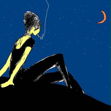 月と星と煙草と