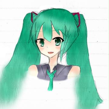 初音　落書き