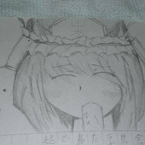 絵日記に映姫かいたよ
