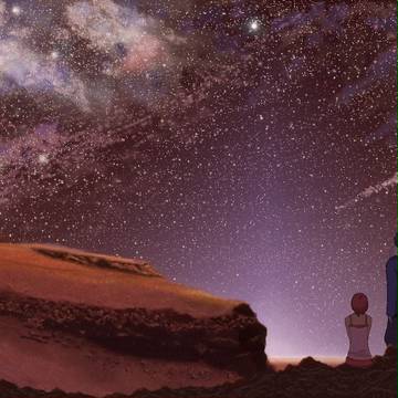 火星の青い夕焼け
