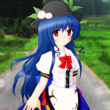 里にて。