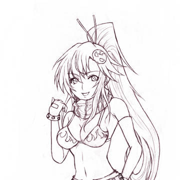 ヨーコを描いてみたよ
