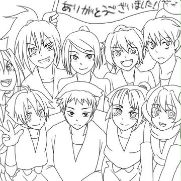 【来て下さって】御礼絵【ありがとうございます】