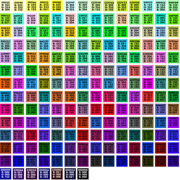 WEBセーフカラー1