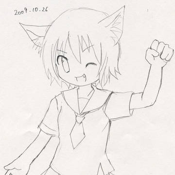 女の子らくがき10
