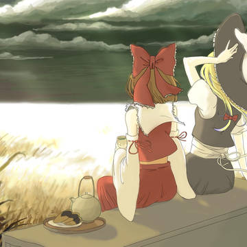 少女休息中