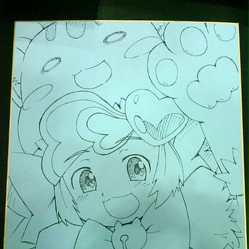 ぷにケット景品の色紙・キルミンずぅのリコ