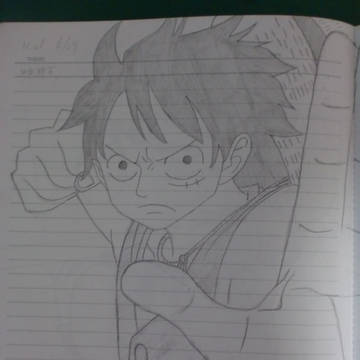 ジャンプの表紙のルフィ
