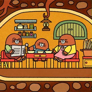 もぐらのモーリー　絵本ワンシーン