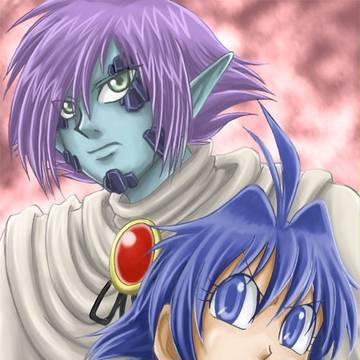 ゼル＆アメリア厚塗り練習