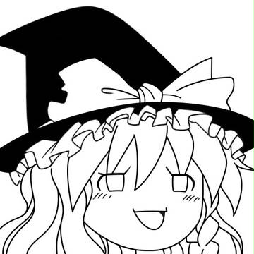 ゆっくりまりさのぬりえ