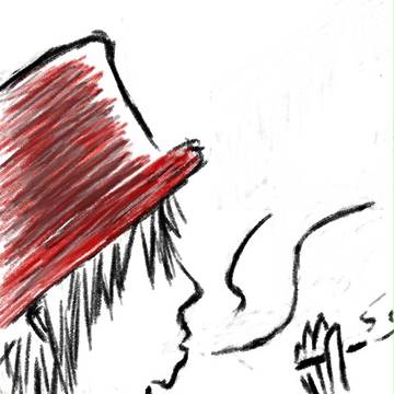 ニコニコの某ポケモン生主兼踊り手さんを描いたつもりでした。
