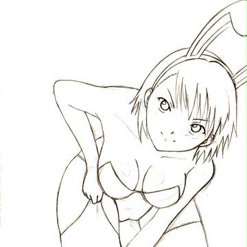 美琴バニー（色着け前）