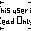 This user is Read Only