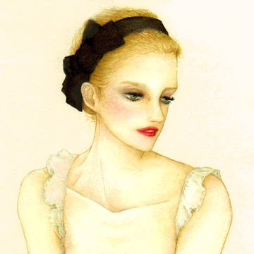 女性。