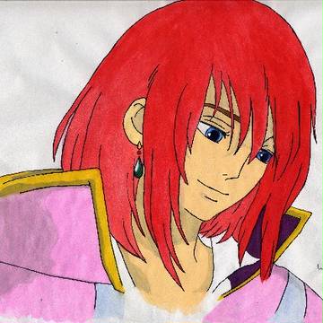 ハウルの動く城(Howl with orange hair)