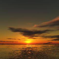 夕日