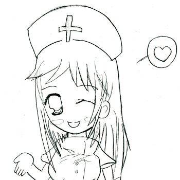 昔描いたのー。ひぐらしの・・・だれだっけ？