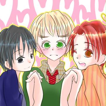【手書き】この３人が絡んでたらかわいいよね【ヘタリア】