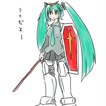 足のあるミク