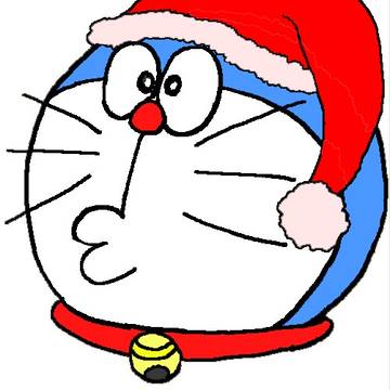 ドラえもん（アイコン用）：クリスマスバージョン