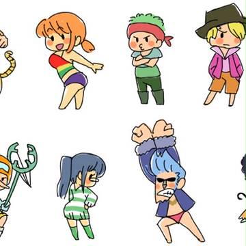 デフォルメ麦わら海賊団