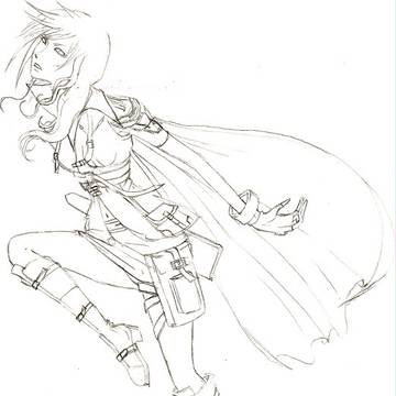 ライトニング下書き。こっちの方がいい気がするよね